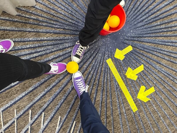 Purple shoes